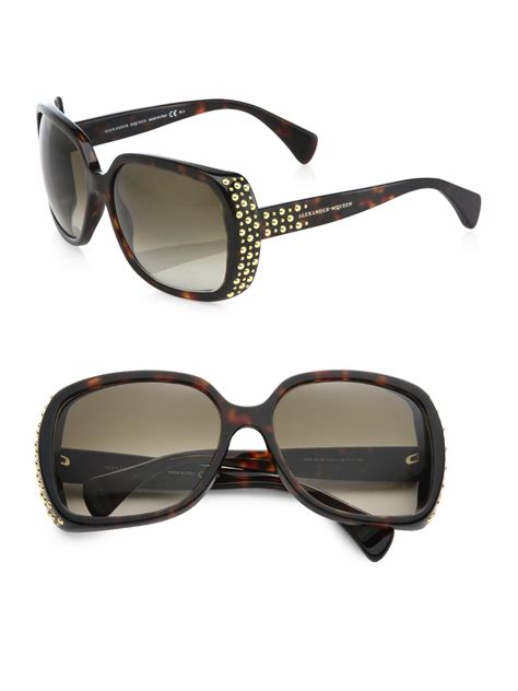 mcq by alexander mcqueen sunglasses|alexander mcqueen studded sunglasses.